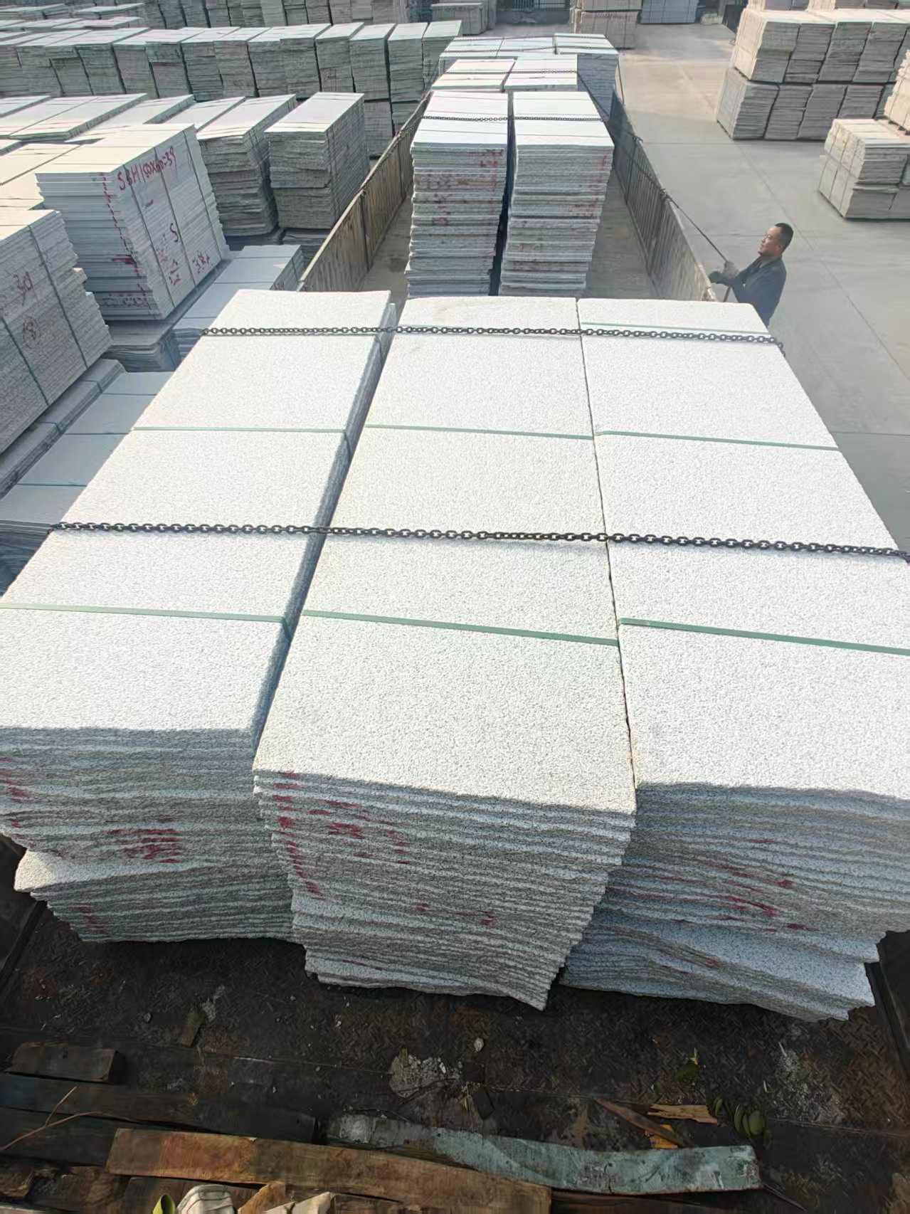 平顶山芝麻白毛板，石材毛板