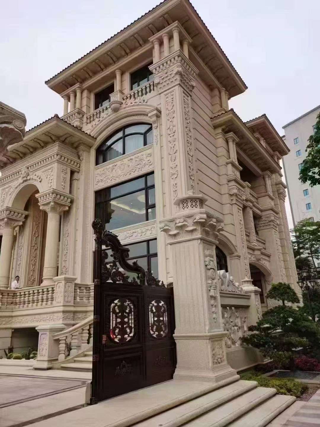 平顶山黄金麻别墅外墙异形定制