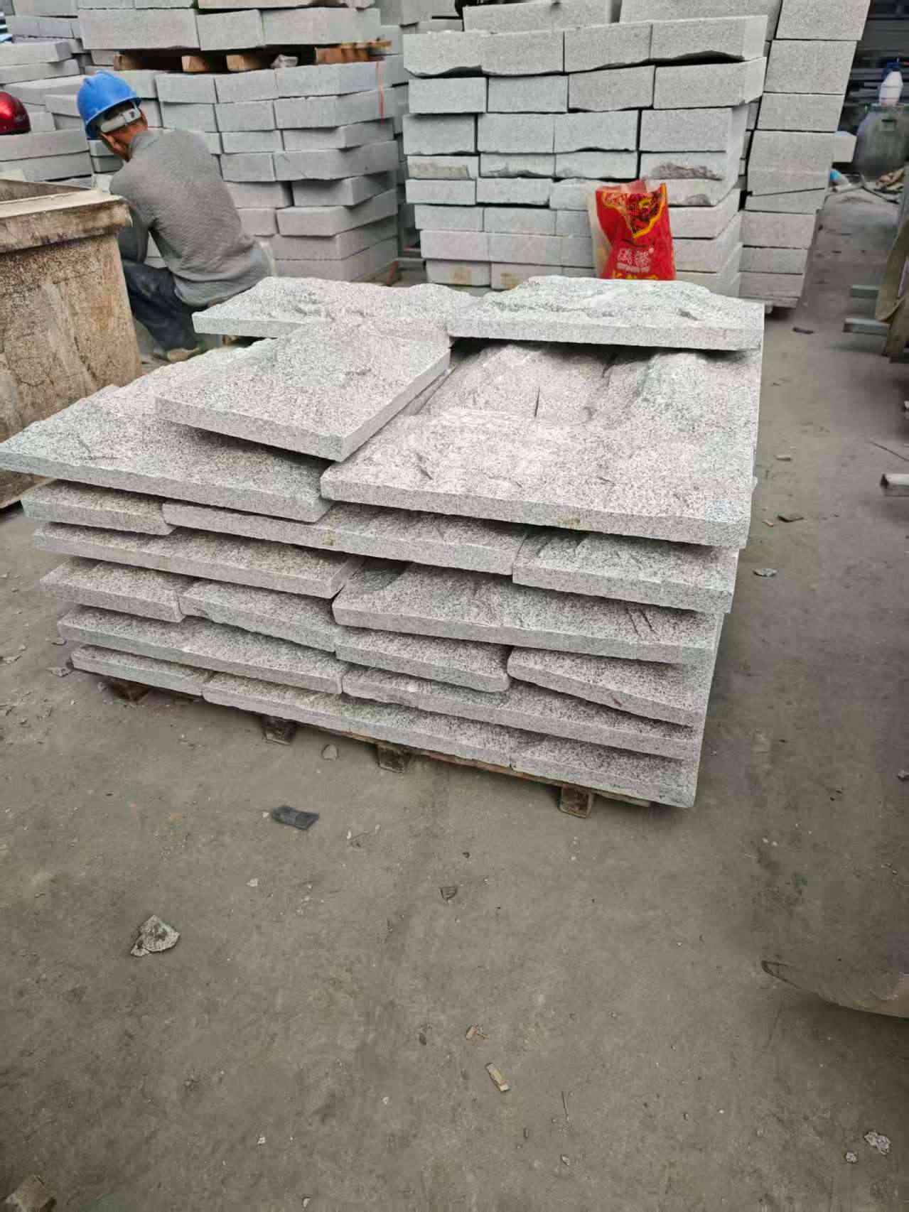 平顶山芝麻白蘑菇石，自然面